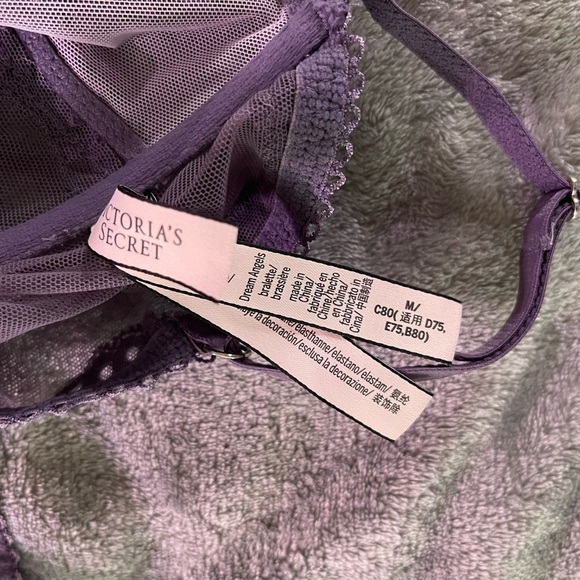 Victoria's Secret Dream Angels Purple Lace Cross Bralette - Picture 4 of 5